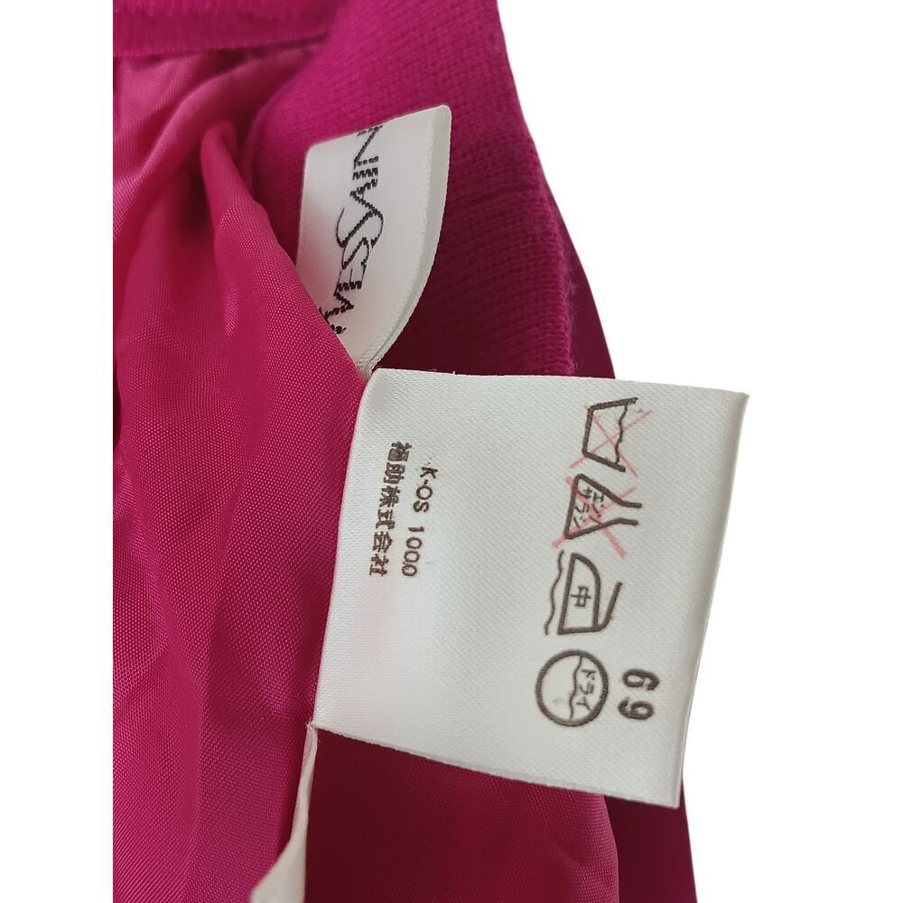 Authentic Yves Saint Laurent Pink Pleated Wool Blend Skirt Lined SZ 4-6 - Picture 14 of 16
